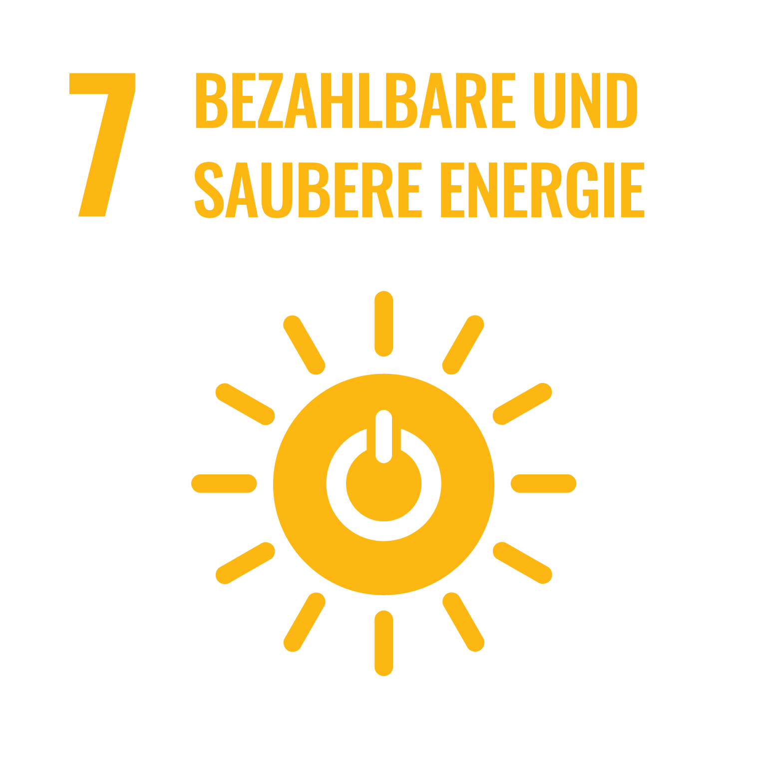 Sustainable Development Goal - 7 - Bezahlbare und saubere Energie