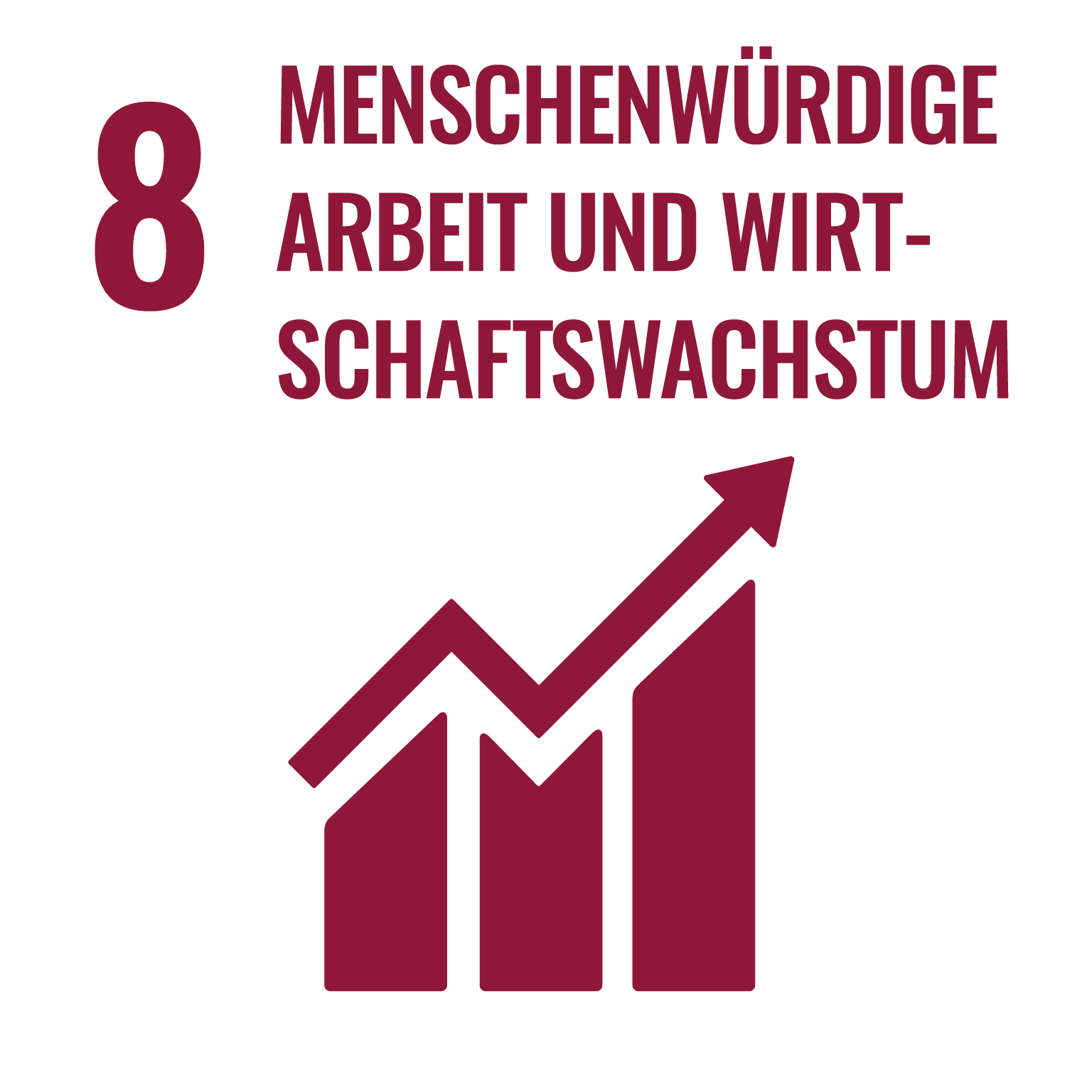 Sustainable Development Goal - 8 - Menschenwürdige Arbeit und Wirtschaftswachstum