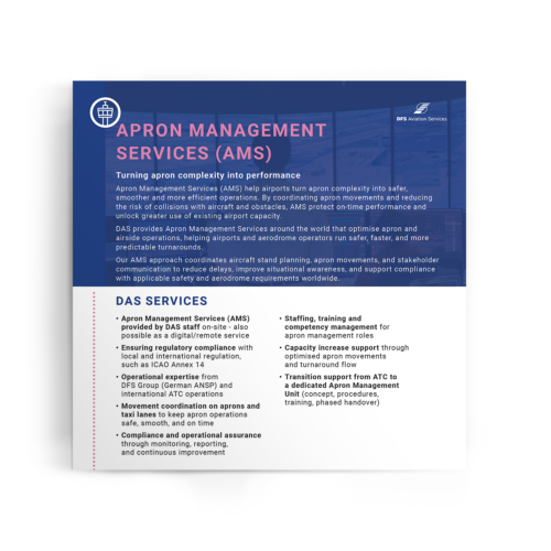 Vorschau Flyer Apron Management Services der DFS Aviation Services