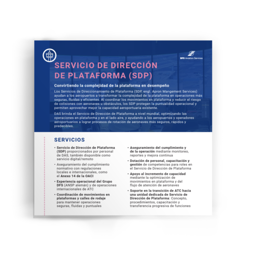 Vista previa del folleto sobre el Servicio de Dirección de Plataforma (SDP)